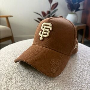 San Francisco Giants Women’s Corduroy Baseball Cap with embroidered detail
